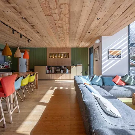 Contemporain Vue Montagne Alpehytte