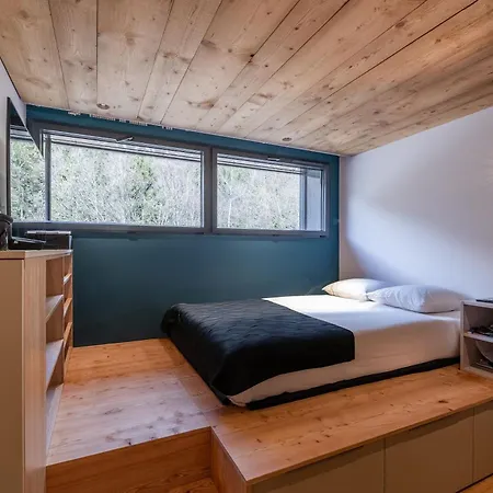 Contemporain Vue Montagne Alpehytte Chamonix